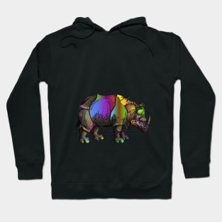 Rinoceronte surrealista Hoodie